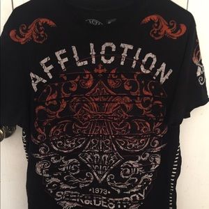AFFLICTION Men’s Black L T-Shirt